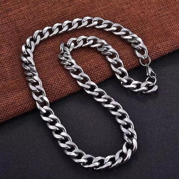7mm Stainless Steel Chain Jewelry Set - Picture 4 of 7